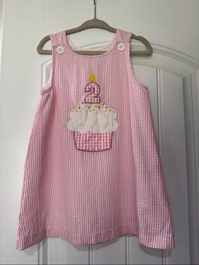 Seersucker Toddler Birthday Dress